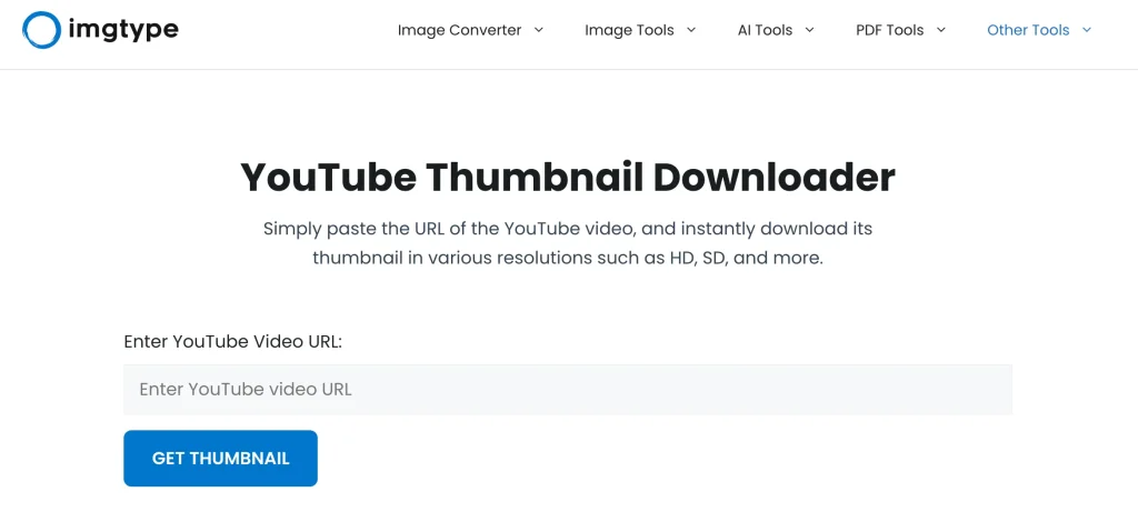 imgType YouTube Thumbnail Downloader